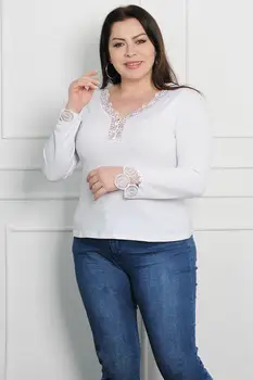 Sans Textile Women 'S Collar And Sleeve Mouth Lace And Stone Detailed Trim Buttoned Blouse 65 N15661
Sans Textile Women 'S Collar And Sleeve Mouth Lace And Stone Detailed Trim Buttoned Blouse 65 N15661