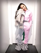 Chándal con estampado de letras para niña, conjunto de Top corto con capucha, pantalones para correr, chándal, conjunto de dos piezas para Fitness