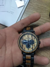 BOBO BIRD reloj de madera para hombre erkek kol saati reloj de madera elegante de lujo cronógrafo relojes militares de cuarzo en caja de regalo de madera