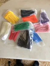 Xingo-Tirantes de Cable de nailon de bloqueo automático, 100mm, 100 Uds., Cable de plástico de colores, brida con cremallera, 18 lbs, certificado UL, Rohs