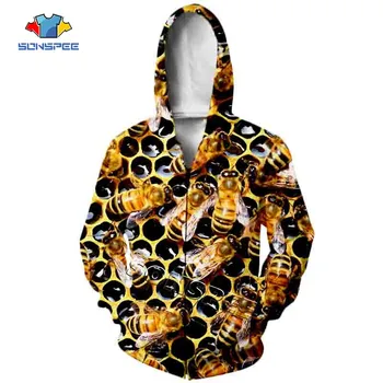 SONSPEE 3D Animal insect Bee Print Men Clothes Fashion Sweatshirt Zip Hoodie Women Casual Streetwear Zipper Hooded Drop shipping
SONSPEE 3D Animal insect Bee Print Men Clothes Fashion Sweatshirt Zip Hoodie Women Casual Streetwear Zipper Hooded Drop shipping