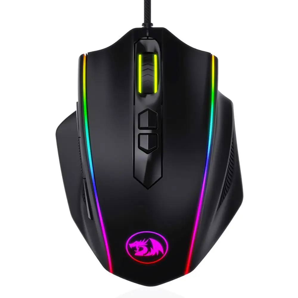 Redragon M720 VAMPIRE RGB Gaming Mouse, 10,000 DPI Wired Optical Gaming Mouse, Ergonomic Comfortable Grip with Macro
Redragon M720 VAMPIRE RGB Gaming Mouse, 10,000 DPI Wired Optical Gaming Mouse, Ergonomic Comfortable Grip with Macro
