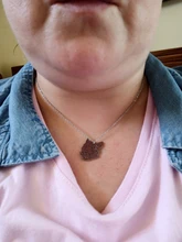 Collar de acero inoxidable con colgante de gato hecho en Origami para mujer, joyas de gatitos, gato en la Luna, Bisutería