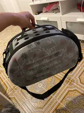 Bolso de hombro transpirable para mascotas, mochila plegable de viaje para el hombro, para exteriores