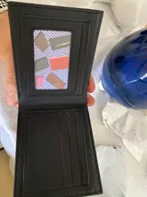 KUNBABY-cartera de piel sintética con logotipo M, 1 Uds., color negro o café, envío gratis