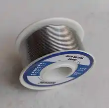 Rollo de alambre de estaño para soldar colofonia de Plomo Fundido, 0,8mm, 1,0mm, 20g, 50g, 100g