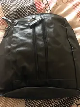 Mochila impermeable de cuero PU para mujer, de doble uso bolso de hombro, color negro, sólido, Joker, moda novedosa, 2019