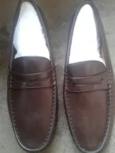 Mocasines de cuero para hombre, zapatos planos cómodos sin cordones, de marca, informales, para verano, 2021