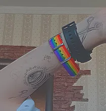 Pulseras bisexuales trenzadas para hombres y mujeres, pulseras trenzadas del orgullo de los homosexuales, del arco iris de Nepal, joyería de amistad