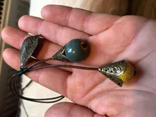 Nuevo estilo Tassel Peacock Feather Bohemio Collar largo Shell Suéter Cadena de cuero Joyería Exagerado Diseño Envío de la gota