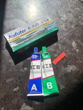 Pegamento de Metal de 65g Kafuter A + B, adhesivo para reparación, superpegamento, radiador automático de acero al hierro, tanque de agua, fugas especiales, pegamento de soldadura