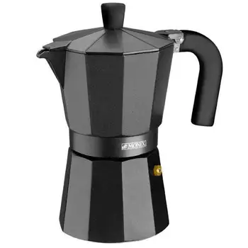 Cafetera monix vitro noir - capacidad 3 tazas - aluminio con recubrimiento antiadherente - mango ergonómico - exterior mate - 
Cafetera monix vitro noir - capacidad 3 tazas - aluminio con recubrimiento antiadherente - mango ergonómico - exterior mate -