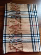 Bufanda de lana de imitación para niños y niñas, chal grueso y cálido a cuadros de alta calidad, pequeño y estrecho para regalo de otoño e invierno