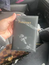 Travel-Id-Case Wallet Designer Passport-Cover Marble-Pattern Women Fashion 1PC PU