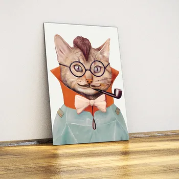 Cat (Hipster) -Decorative Metal Poster
Cat (Hipster) -Decorative Metal Poster