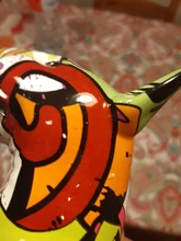 Dog-Crafts Bull-Terrier Office Home-Decoration Colorful Resin Modern Small Creative English