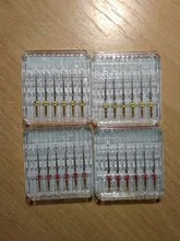 Limas dentales doradas y flexibles, endodoncia dorada de 25mm, instrumento de niquelado