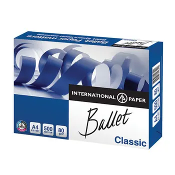 Paper for printing ballet classic A4 80gr/M2
Paper for printing ballet classic A4 80gr/M2