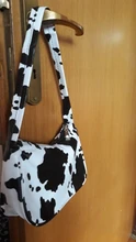 Bolso versátil sencillo para mujer, cartera juvenil de piel sintética con estampado de vaca, Bolso pequeño de hombro para viaje diario