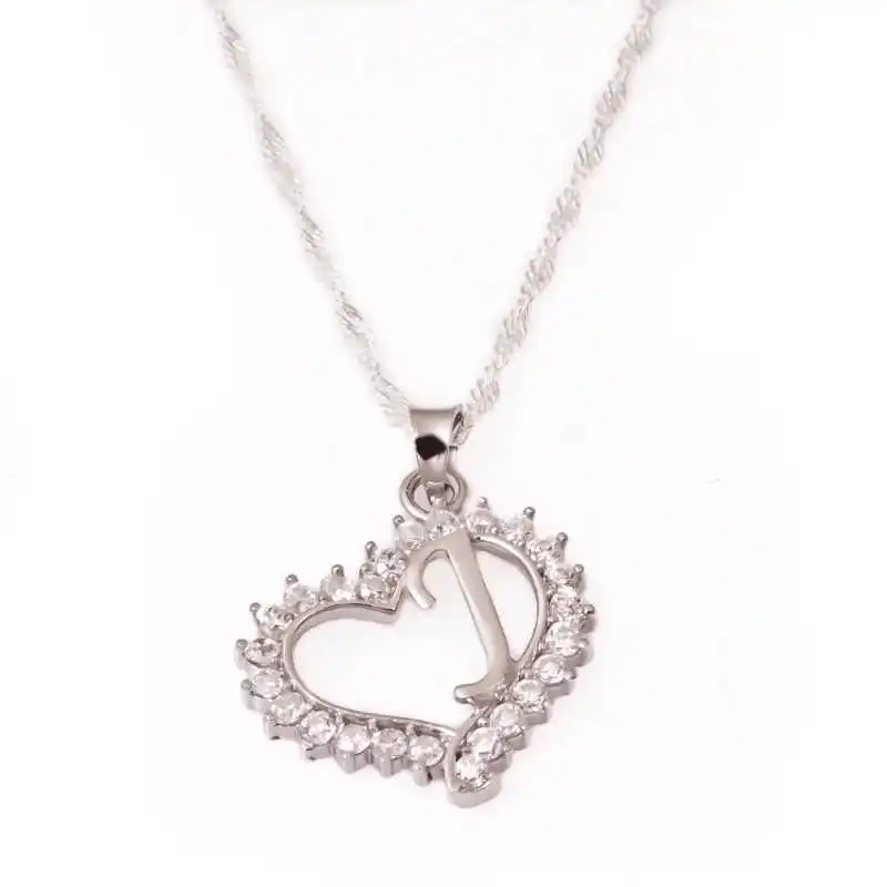 Armagano 100% 925 Sterling Silver J Letter Heart Women Necklace Quality and Original Women Amulets
Armagano 100% 925 Sterling Silver J Letter Heart Women Necklace Quality and Original Women Amulets