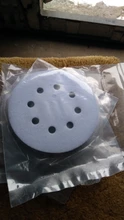 Almohadilla de interfaz de esponja suave de 8 agujeros para lijado, discos de lijado de gancho y bucle para pulido de superficie irregular, 5 pulgadas (125mm), 2 uds.