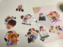 Pegatinas Kpop para ordenador portátil, equipaje, Maleta de motocicleta, monopatín, teléfono, PVC, 50 Uds.