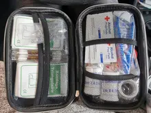 Kit de primeros auxilios EVA impermeable para uso en exteriores, equipo portátil de primeros auxilios para viaje, familia o Camping, tratamiento médico de emergencia, 6/Color, 101 Uds.