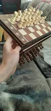 Juego de ajedrez de madera Super magnético, damas de Backgammon, juego de ajedrez antiguo 3 en 1, pieza de ajedrez de madera y tablero de ajedrez