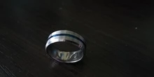 Letdiffery-anillos con surcos Negro Azul, anillos de acero inoxidable Midi para hombre, Charm, joyería para hombre, Dropshipping, gran oferta