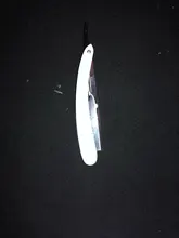 1 hombres recto borde para peluquería Razors plegable de afeitar cuchillo herramientas de depilación con 10 Uds cuchillas