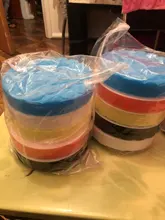 5 uds 6/7 pulgadas depilación pulido esponja pulido frotando Ruber Scouring Pad de fregar todo propósito para reparación del coche Auto Care