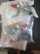 Abrazaderas de palanca de liberación rápida Horizontal para carpintería, GH-201A, 27kg, GH101A50Kg, 1 Uds.