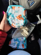 Happyflute-pañales de tela para recién nacidos, funda ajustada con cierre a presión y cierre de velcro