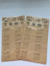 Etiquetas de índice de papel Kraft, adhesivos universales de 11,5X21cm, color marrón, 4 Uds. (30 lengüetas)