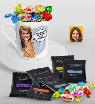 Personalized Female Child Easy Grow Caricature Of Turkish Coffee Cup Selamlique Mixed Turkish Coffee house And Haribo Candy GIFT S
Personalized Female Child Easy Grow Caricature Of Turkish Coffee Cup Selamlique Mixed Turkish Coffee house And Haribo Candy GIFT S
