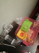 Herramientas de Entrenamiento juego de plástico, túnel externo, juguetes para hámster, jaula multifuncional, Accesorios para tubería de hámster