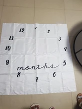 Manta de crecimiento mensual para bebé recién nacido, accesorios de fotografía, Fondo de tela para alfombra, accesorios de fotografía