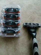 Gillette-Cuchillas de afeitar para hombre Fusion, 5 capas, cuchillas de seguridad, acero inoxidable, cuidado de la cara, 4 unidades