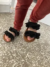 Sandalias casuales con hojas de loto para niños, zapatillas de playa de fondo suave con gancho y bucle para infantes pequeños, talla 21-35, en variedad de colores