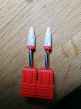 Broca de clavo de cerámica, fresa eléctrica para manicura, brocas, limas de maíz de llama para máquina de pedicura, accesorio de pulido