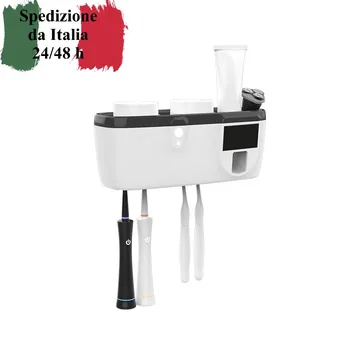 UV sterilizer for toothbrushes 6 accommodation rechargeable battery solar or cable
UV sterilizer for toothbrushes 6 accommodation rechargeable battery solar or cable