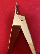 De acero inoxidable de Gel UV uñas falsas consejos Trimmer clíper cortadora de borde de Arte de uñas de manicura U de arco iris de plata de oro herramientas