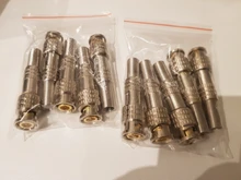 Uds/5 uds/10 Uds BNC JR-B25 hombre sin soldadura conector BNC conector para cámara Cctv de seguridad sistema