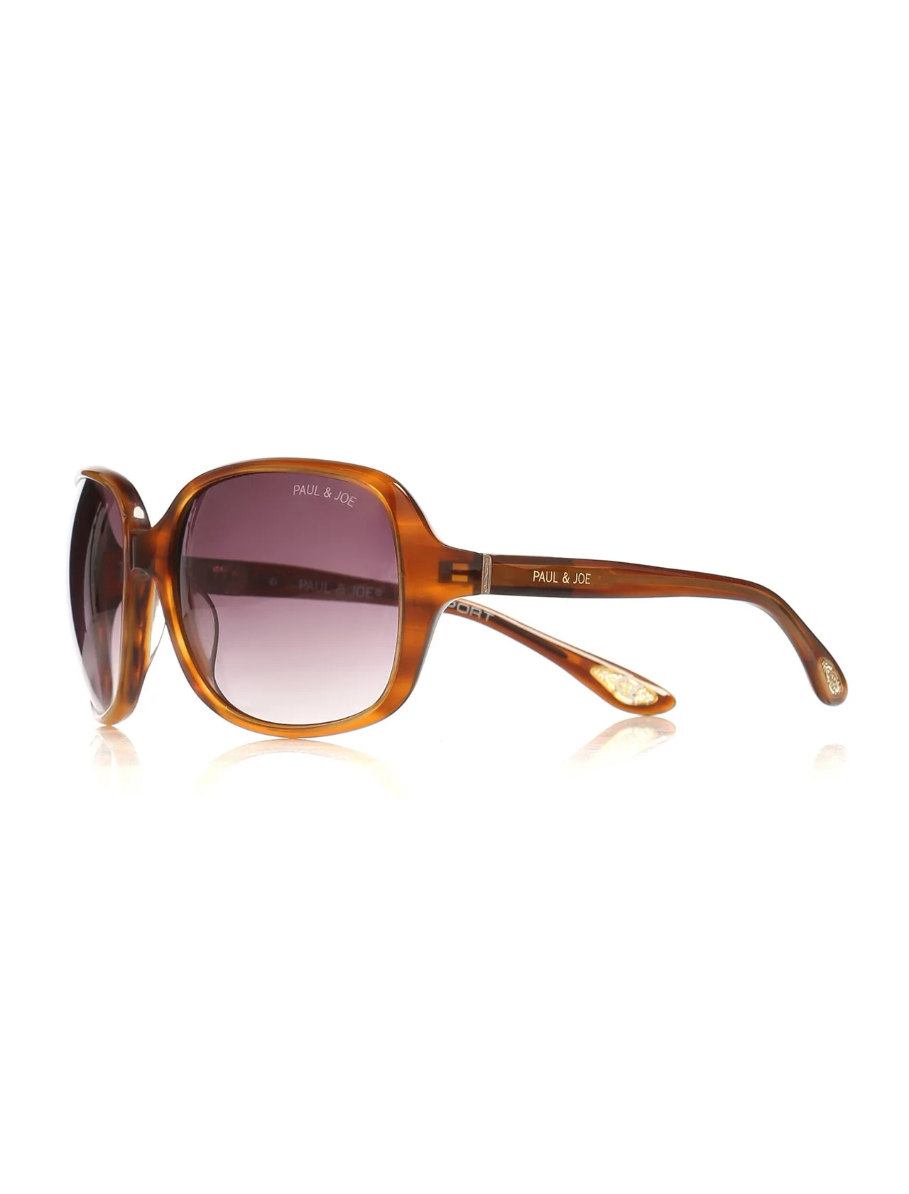 

Women's sunglasses pj matura 03 e155 bone Brown organic square square 58-17-125 paul / joe