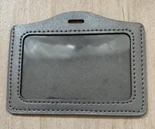 De calidad de lujo, 617 de material de cuero de la PU tarjeta conjuntos de manga funda de credencial de identificación claro Banco tarjeta de crédito titular de la placa de estudiante de la Escuela de oficina