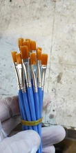 20 piezas de pinceles de nailon para el cabello de pintura pequeña fina para dibujar pinceles de acuarela pinceles de pintura para proveedores de artistas