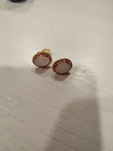 GRACE JUN-pendientes de piedra de Color dorado para mujer, aretes sin perforaciones, con Clip geométrico, joyería 2019