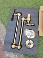 Hownifety-grifo de agua para cocina ORB/cepillado/cromado/dorado, Solo Frío, montado en la pared, rotación de un agujero