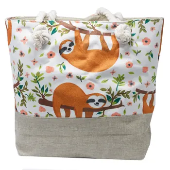Shopper bag with rope handle-Sloths
Shopper bag with rope handle-Sloths