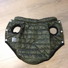 De invierno abrigo para perros ropa para perros cálido espesar sólido perro de colores ropa para perro pequeño perro rojo verde Navidad estilo perro grande chaqueta